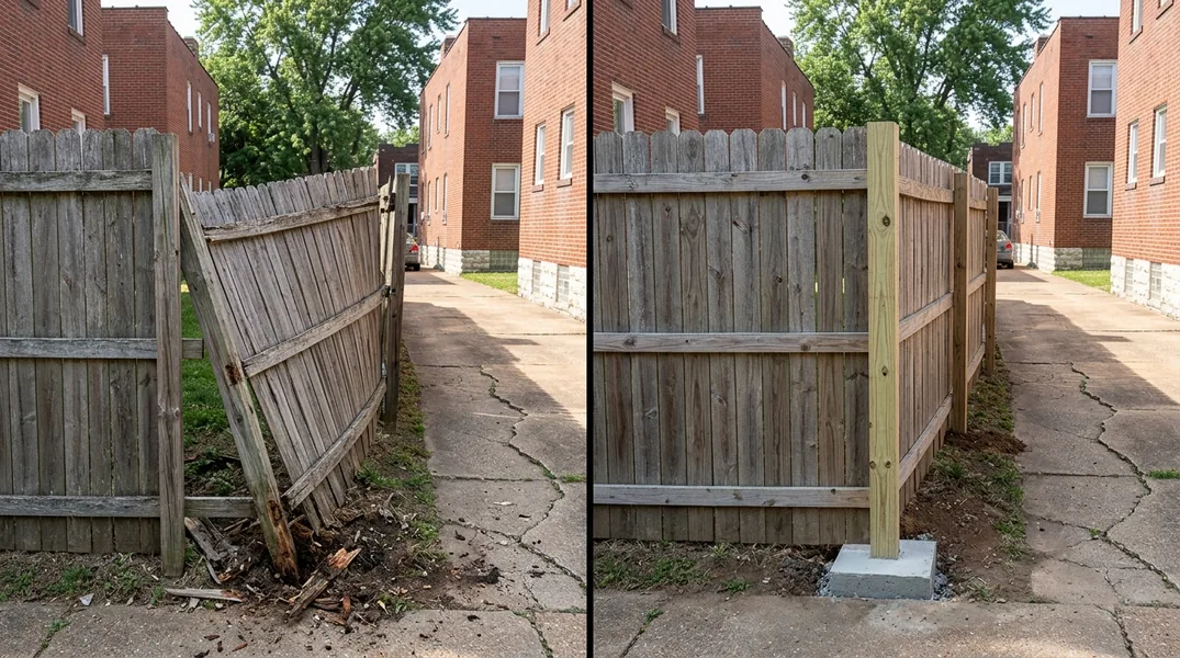 Result fence in St. Louis - St. Louis Fencing